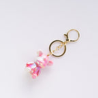 Iridescent Teddy Bear Keychain Charm