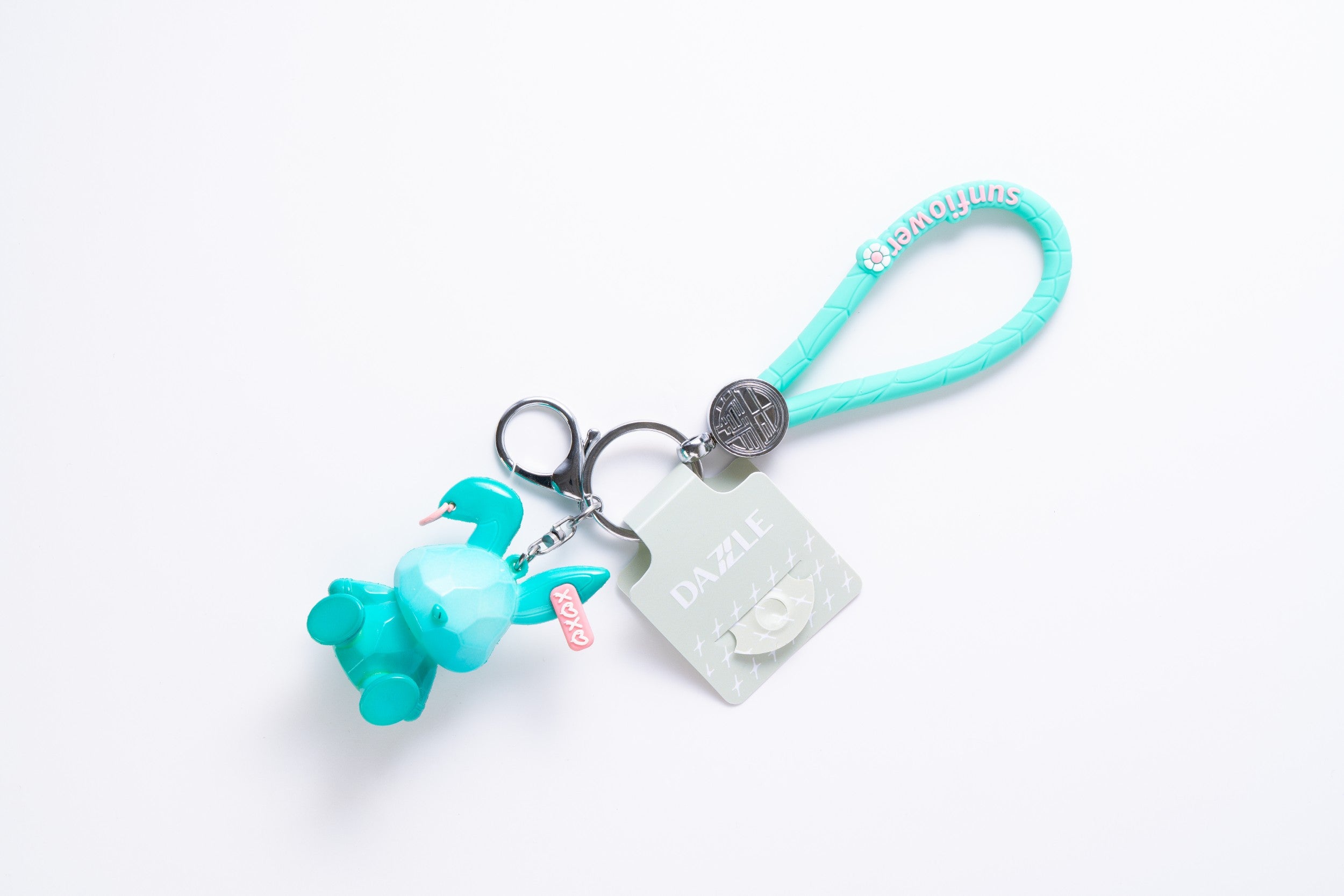 Cute Character Keychain with Silicone Loop Strap