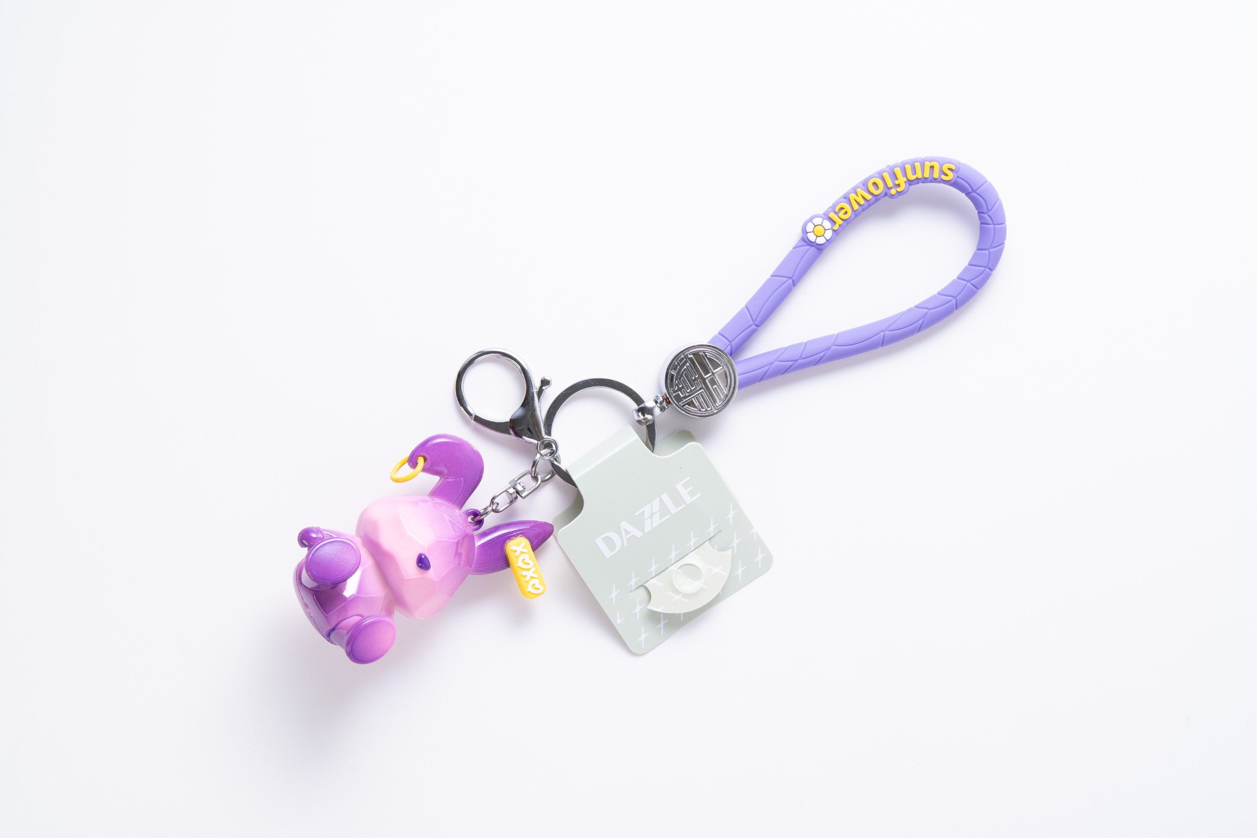 Cute Character Keychain with Silicone Loop Strap