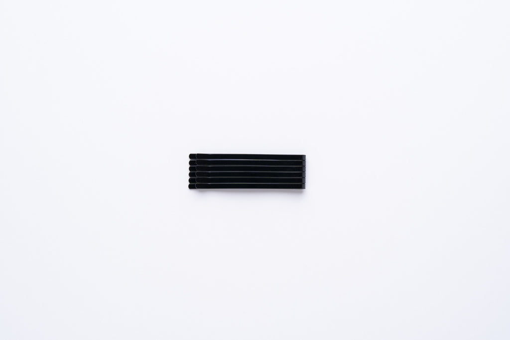Professional Black Hair Pins  (Flat Grip Bobby Pins)