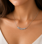 Leaf Vine Crystal Necklace