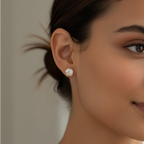 Crystal Drop Stud Earrings