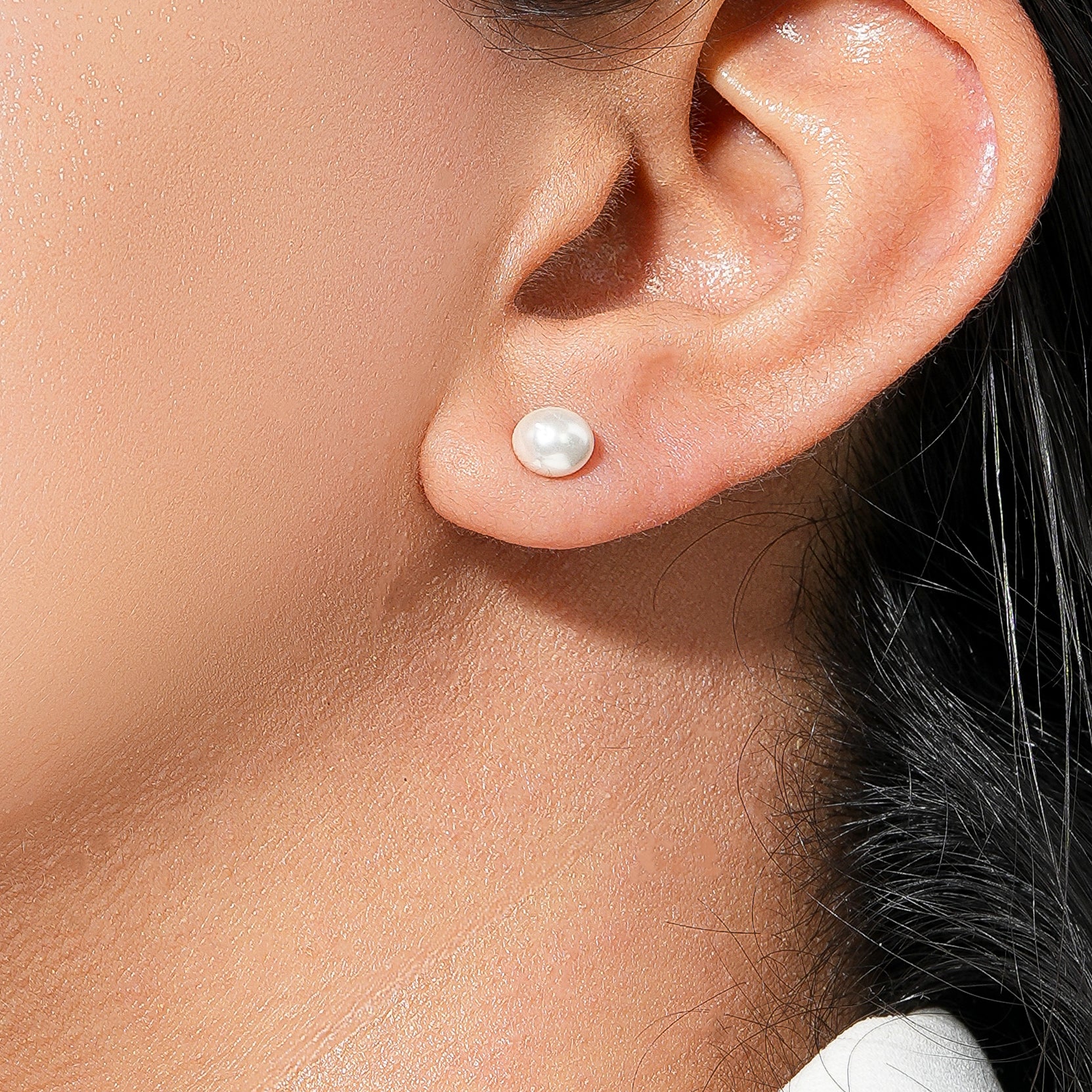 Classic Pearl Stud Earrings