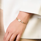 Butterfly Crystal Accent Adjustable Bracelet