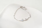 Dual Butterfly Charm Adjustable Bracelet