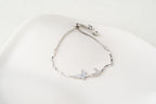 Dual Butterfly Charm Adjustable Bracelet