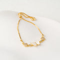 Butterfly Crystal Accent Adjustable Bracelet