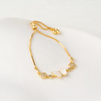 Butterfly Crystal Accent Adjustable Bracelet