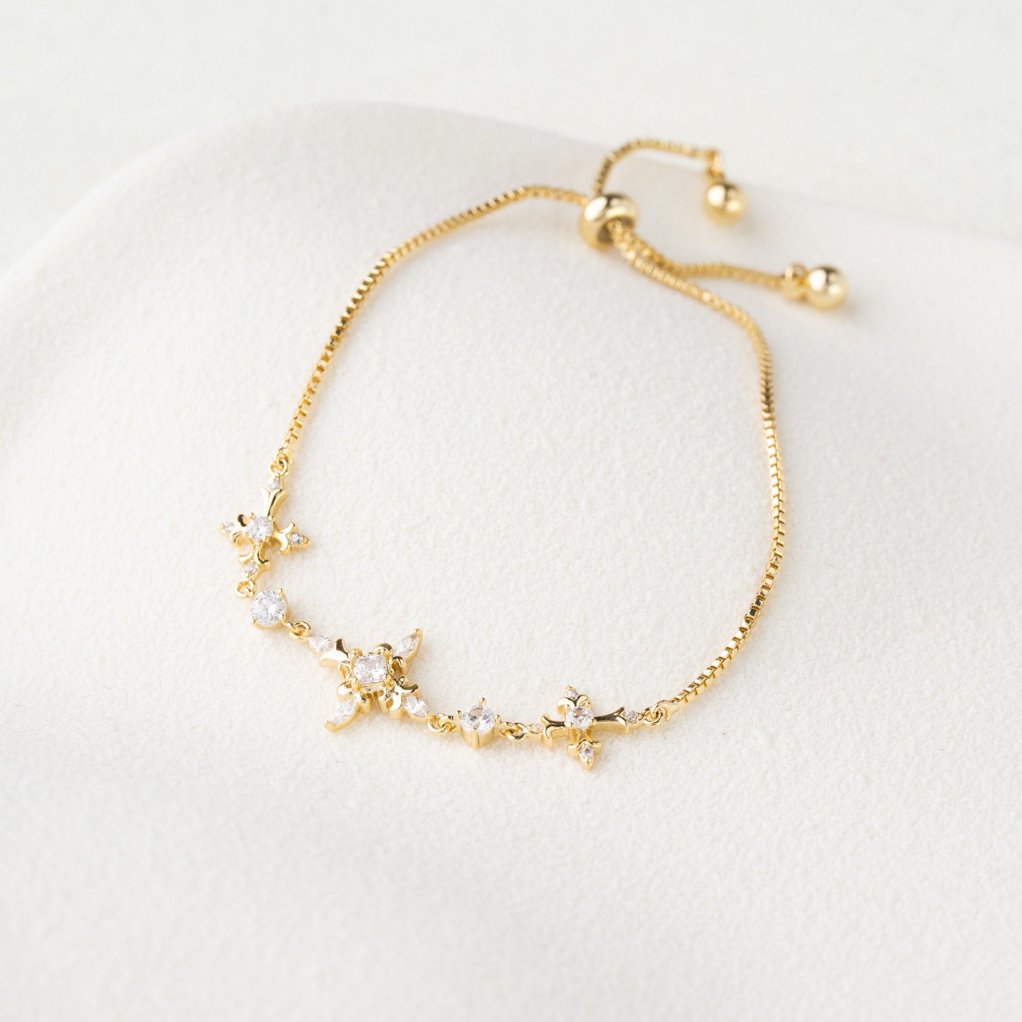 Blossom Charm Adjustable Bracelet