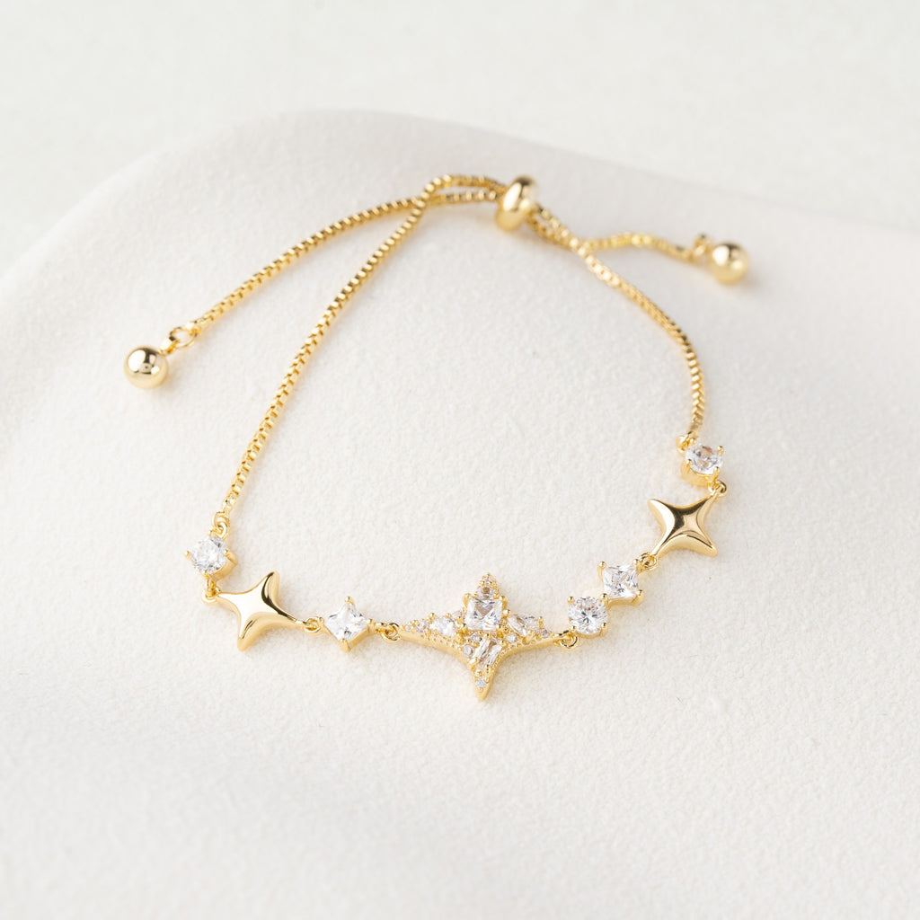 Celestial Star Crystal Adjustable Bracelet