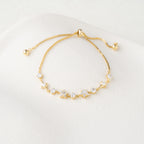 Crystal Cluster Adjustable Bracelet