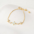 Celestial Star & Crystal Adjustable Bracelet