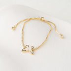 Butterfly Crystal Tennis Adjustable Bracelet