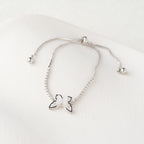 Butterfly Crystal Tennis Adjustable Bracelet