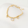 Cosmic Charm Silver Adjustable Bracelet