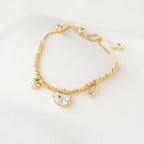 Cosmic Charm Silver Adjustable Bracelet