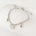 Cosmic Charm Silver Adjustable Bracelet
