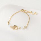 Rose Charm Beaded Bracelet