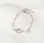 Rose Charm Beaded Bracelet