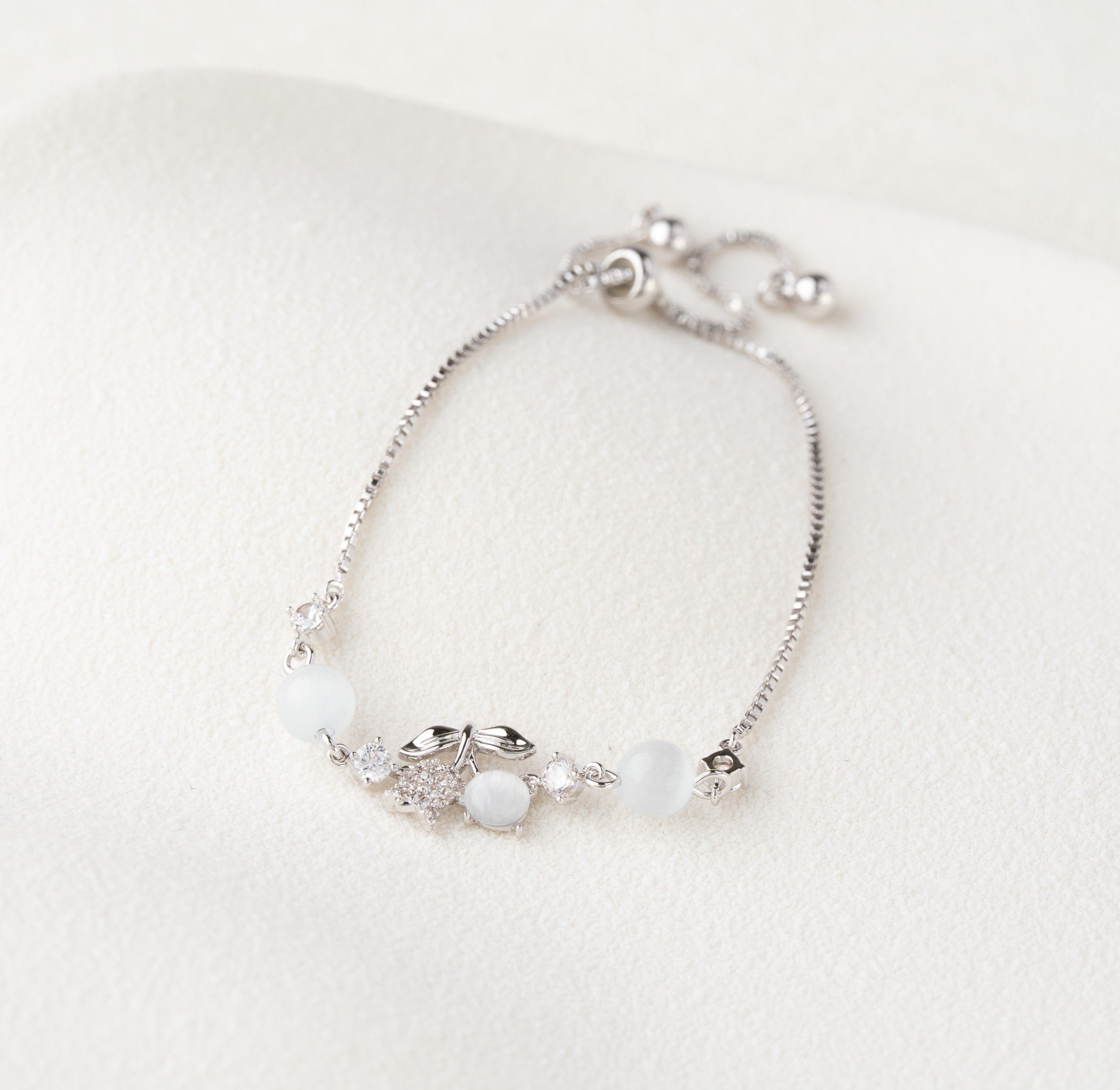 Cherry Charm Beaded Bracelet