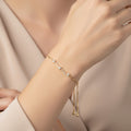 Minimal Crystal Bar Adjustable Bracelet