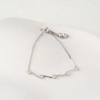 Minimal Crystal Bar Adjustable Bracelet