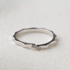 Facet Edge Gold Band Ring