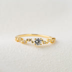 Delicate Star Detail Crystal Ring