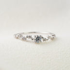 Delicate Star Detail Crystal Ring