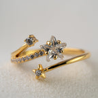 Celestial Star Crystal Wrap Ring