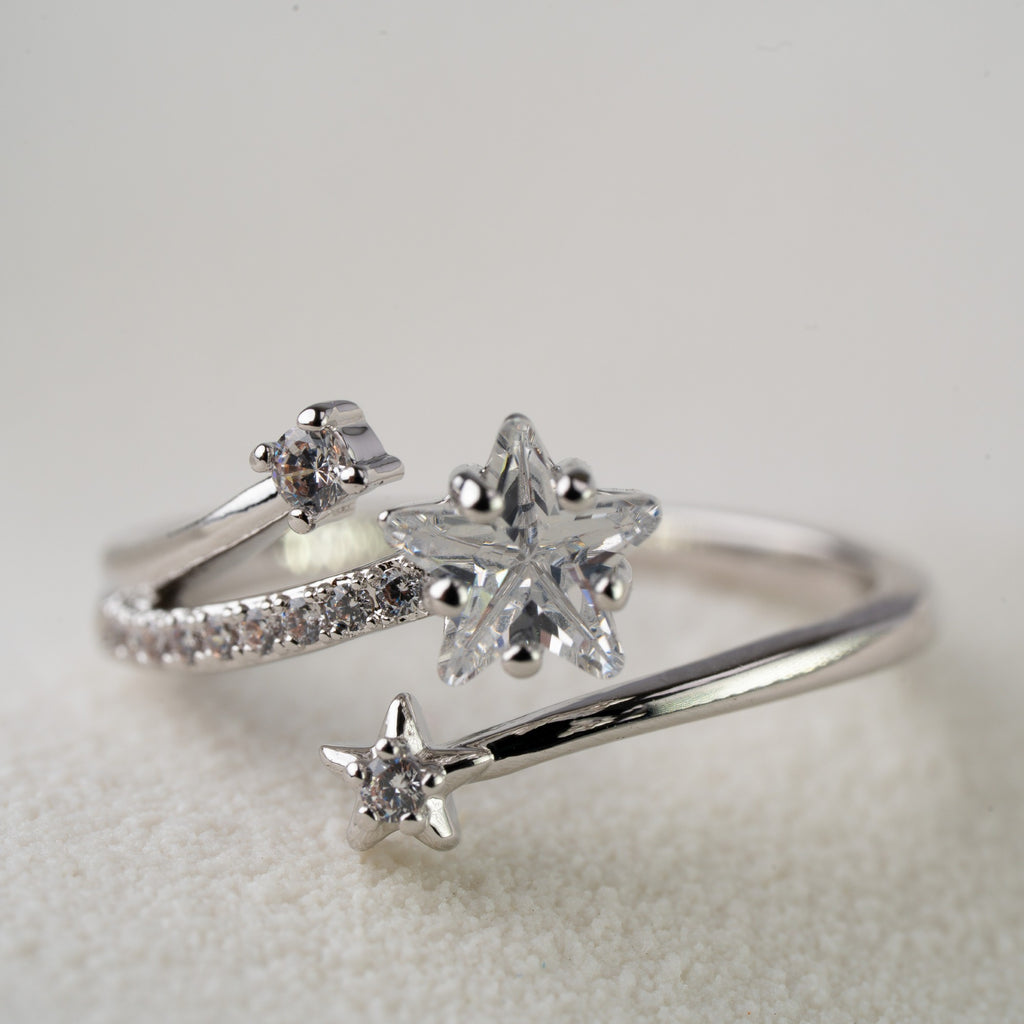 Celestial Star Crystal Wrap Ring