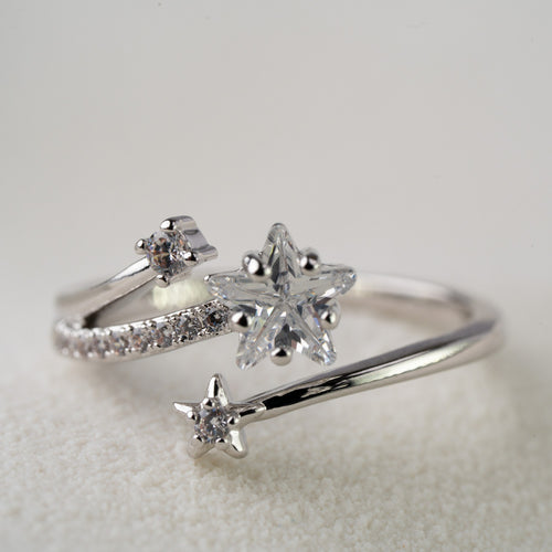 Celestial Star Crystal Wrap Ring