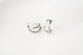 Minimal Layered Hoop Stud Earrings