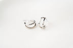 Minimal Layered Hoop Stud Earrings