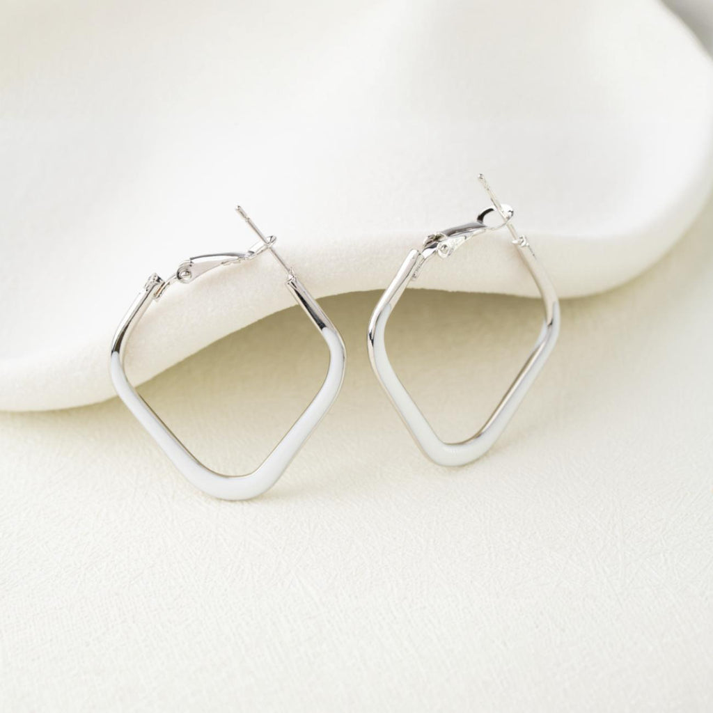 Square Frame Hoop Earrings