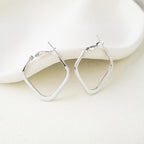 Square Frame Hoop Earrings