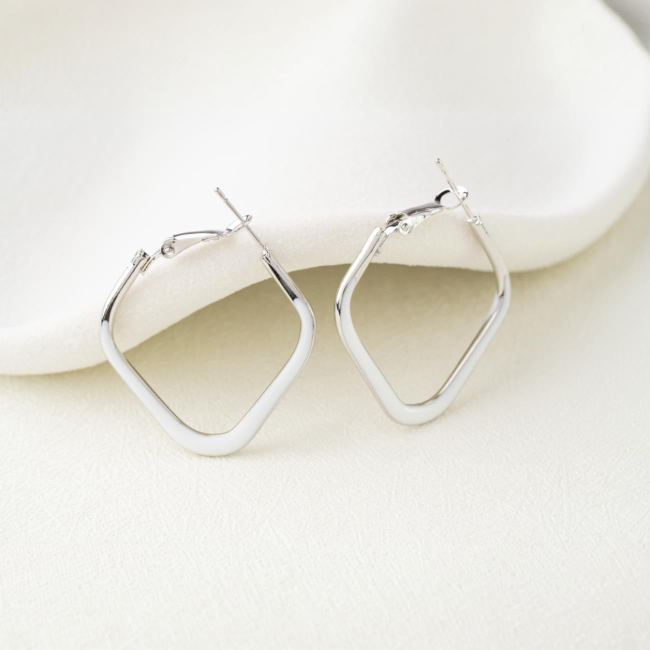 Square Frame Hoop Earrings