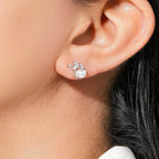 Floral Pearl & Crystal Studs