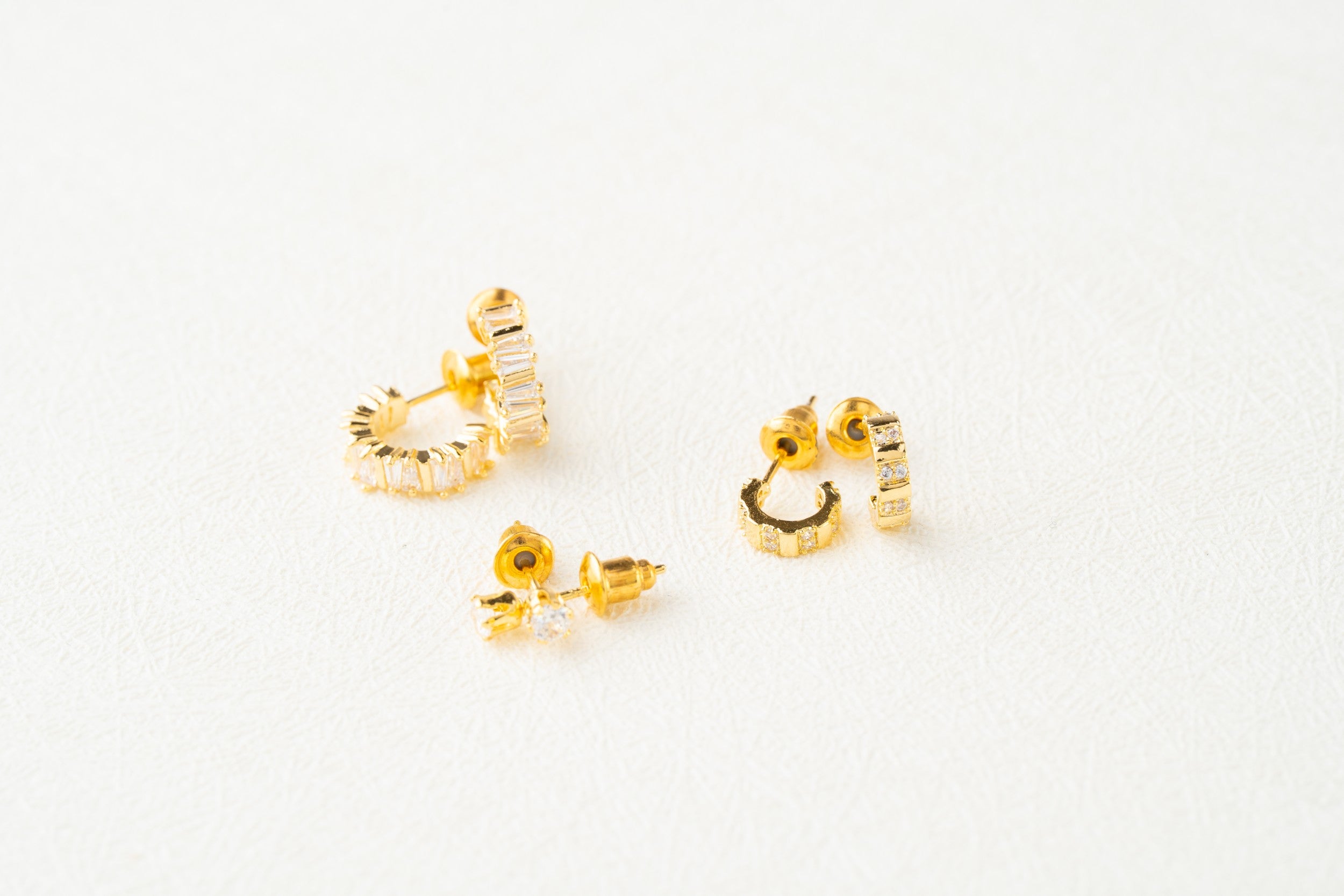Classic Gold Mini Hoop & Stud Earring Set