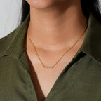 Multi Heart Crystal Charm Necklace