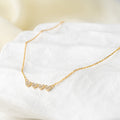 Multi Heart Crystal Charm Necklace