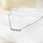 Multi Heart Crystal Charm Necklace
