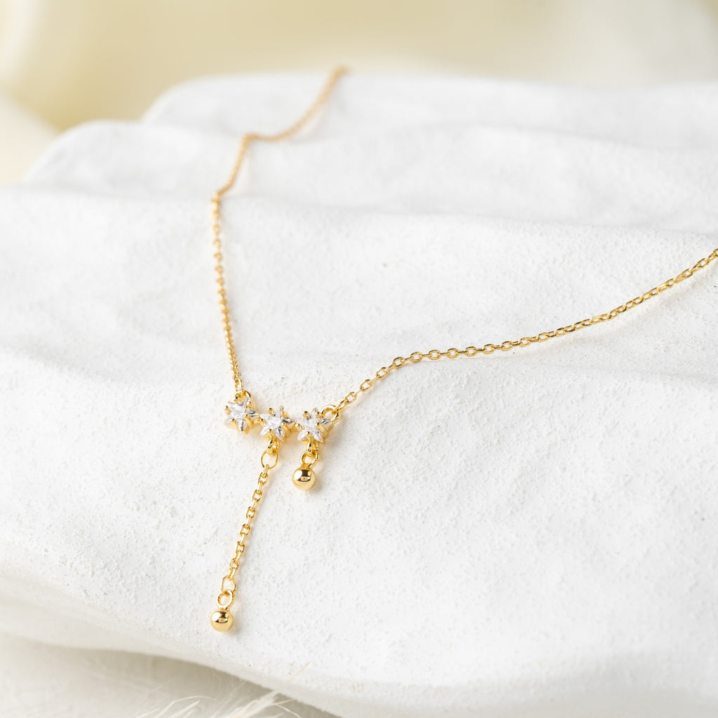 Crystal Cluster Drop Necklace
