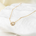 Radiant Heart Halo Pendant Necklace