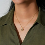 Lumière Halo Necklace with Crystal Accent