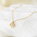 Lumière Halo Necklace with Crystal Accent