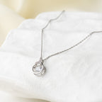 Lumière Halo Necklace with Crystal Accent