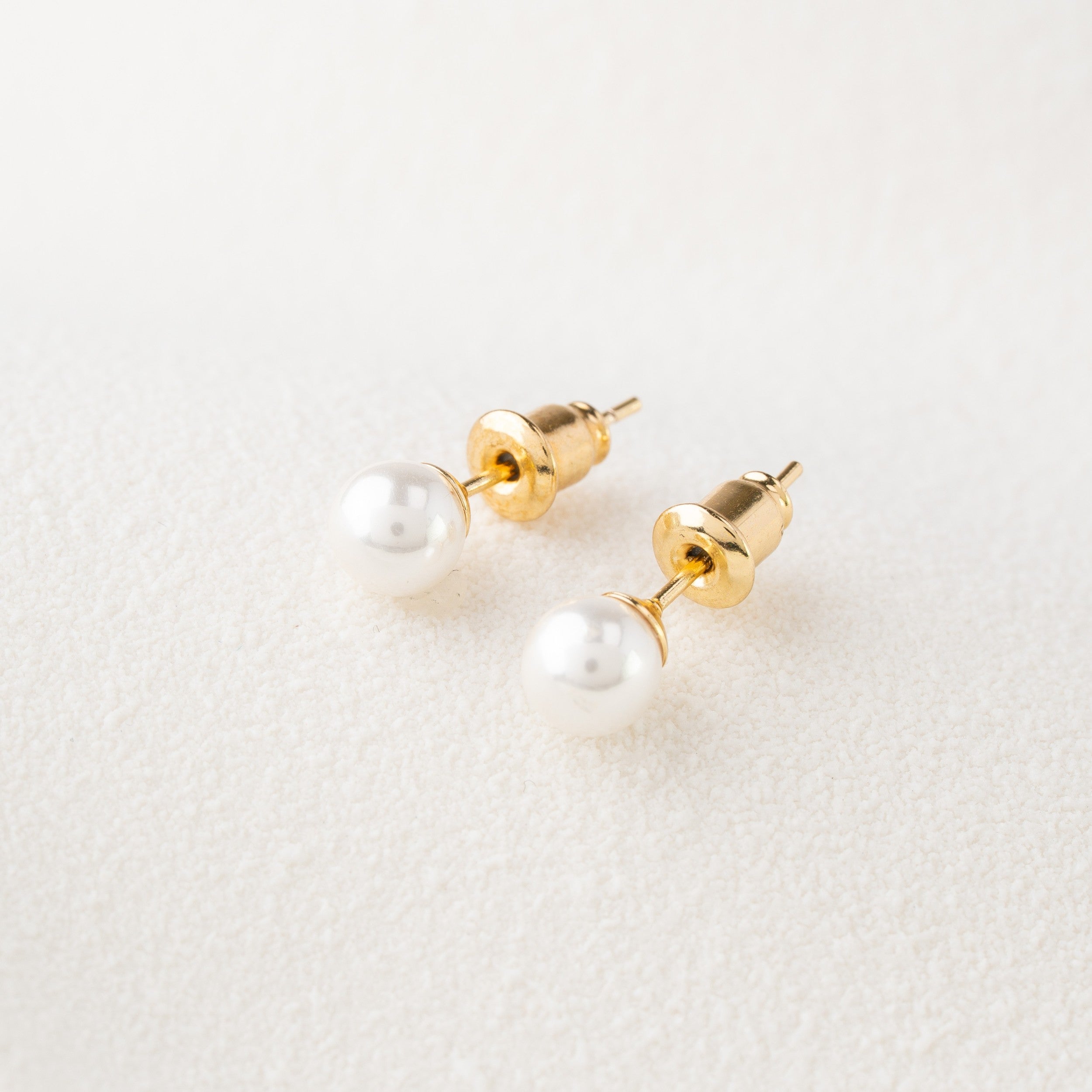 Classic Pearl Stud Earrings