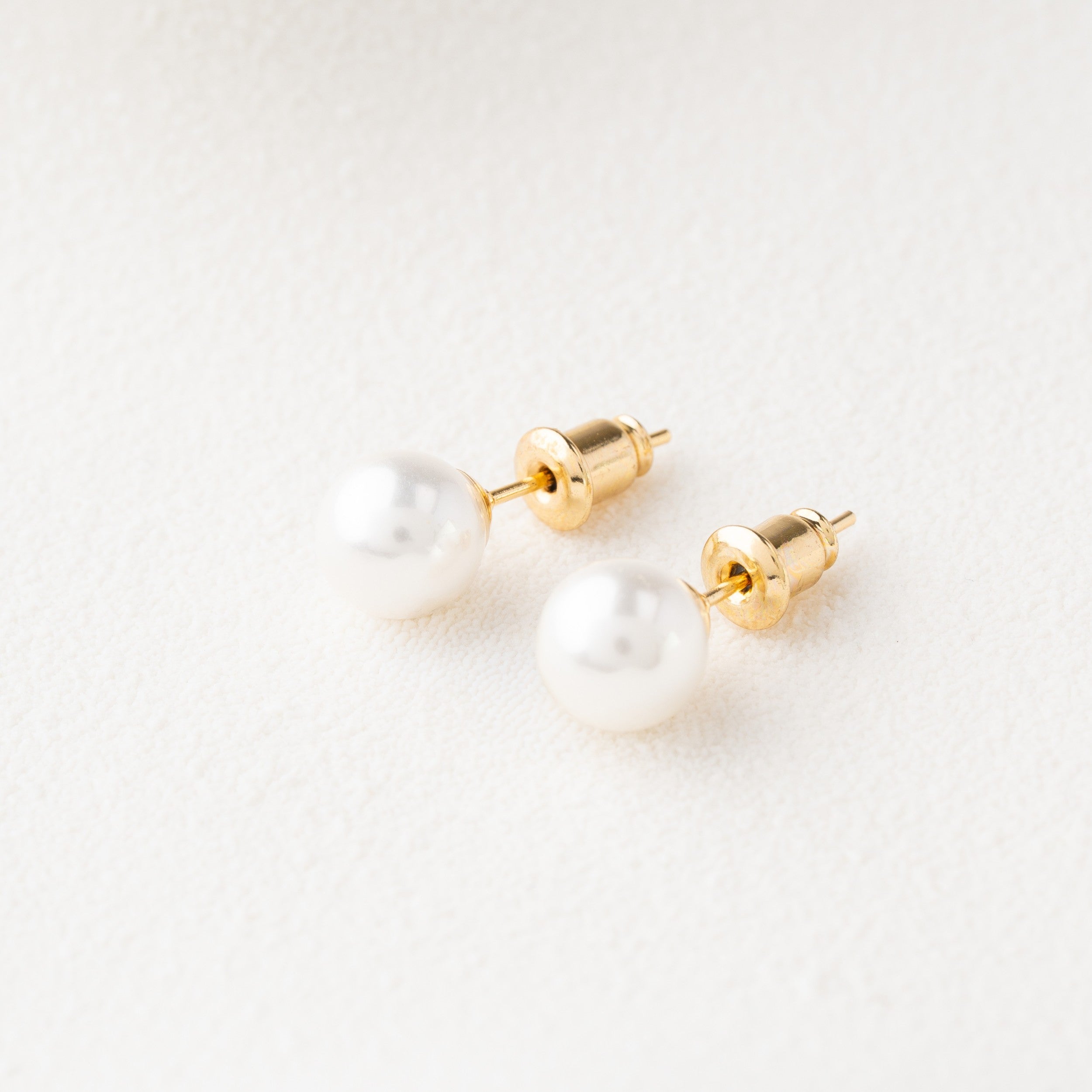 Classic Pearl Stud Earrings