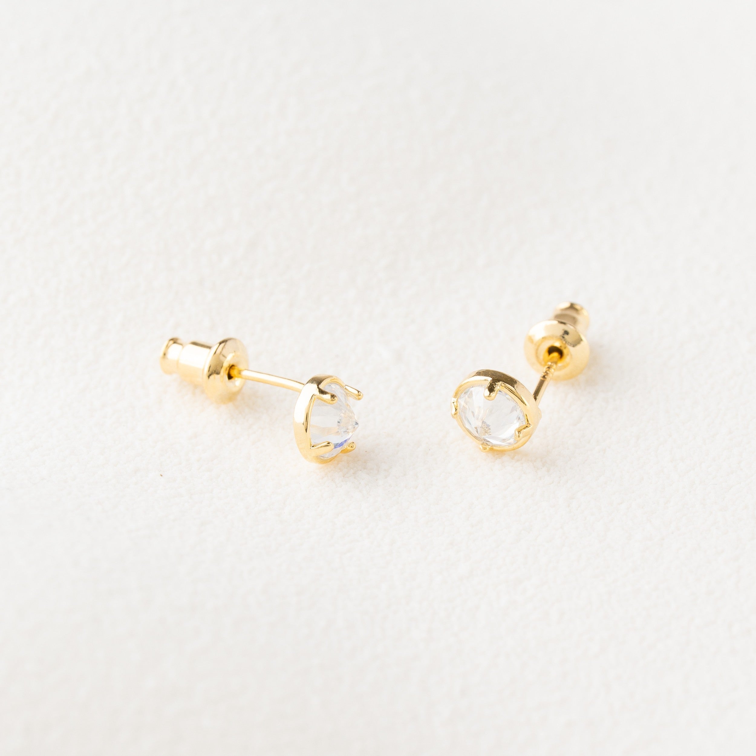 Crystal Drop Stud Earrings